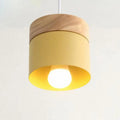 Modern Minimalistic Pendant Light With Stylish Wooden Base