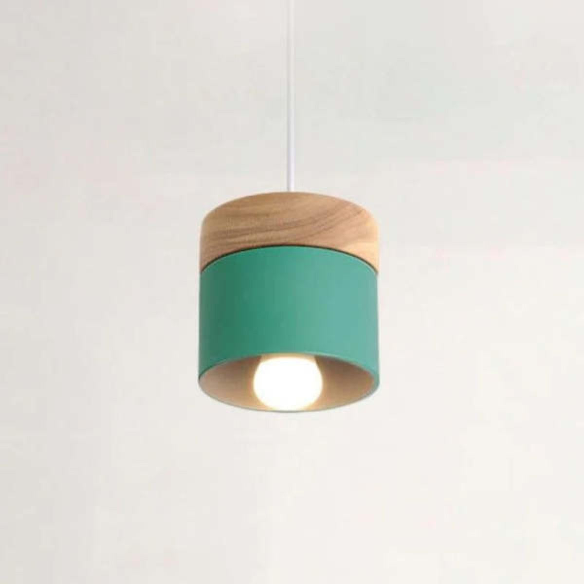 Modern Minimalistic Pendant Light With Stylish Wooden Base