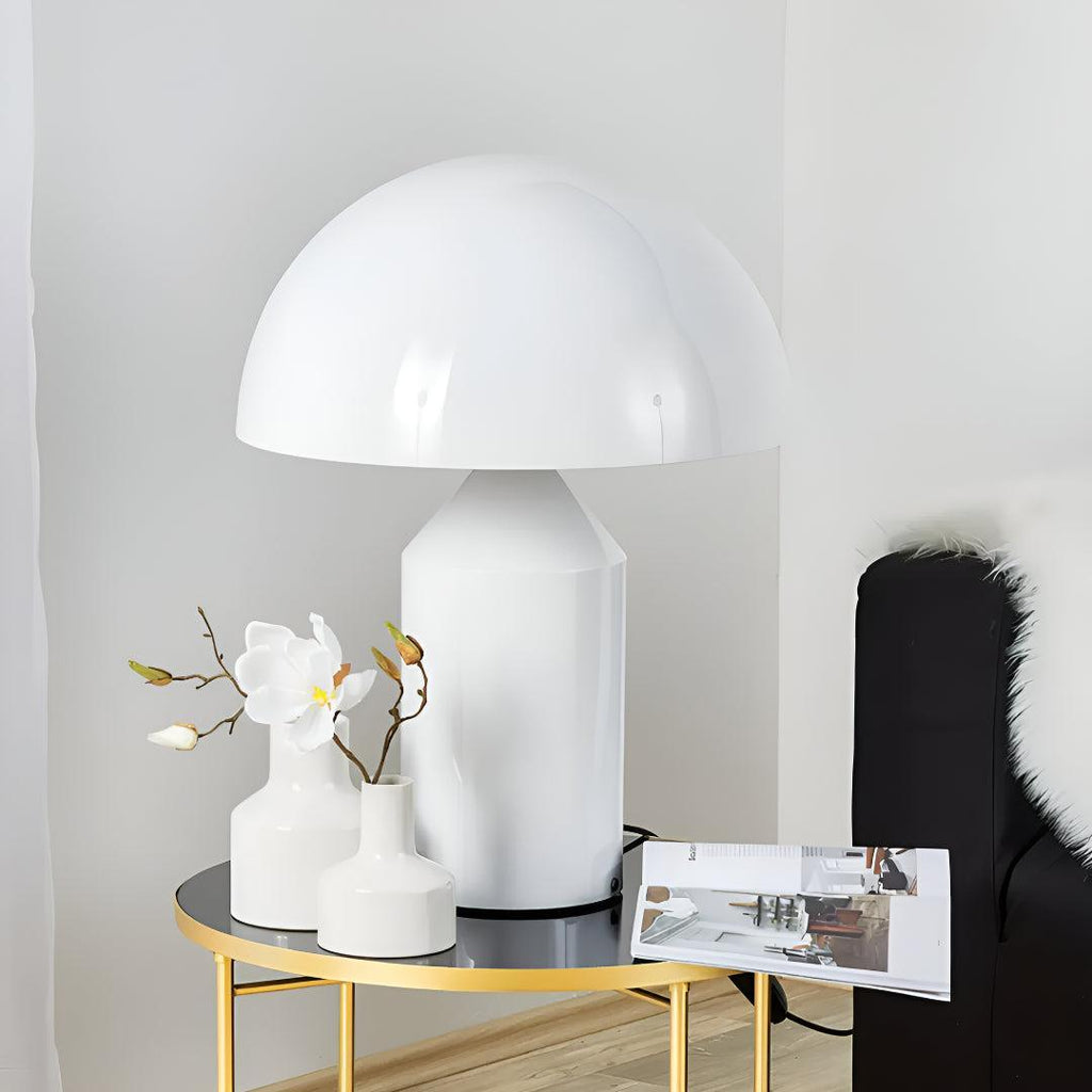 Modern Mushroom Styled Table Lamps With Dome Shade Design