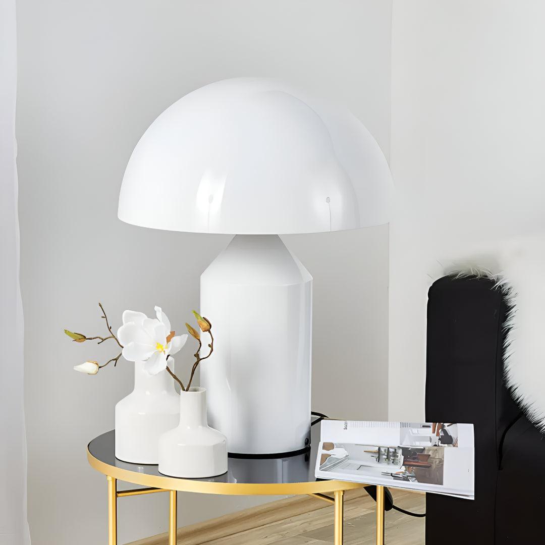 Modern Mushroom Styled Table Lamps With Dome Shade Design