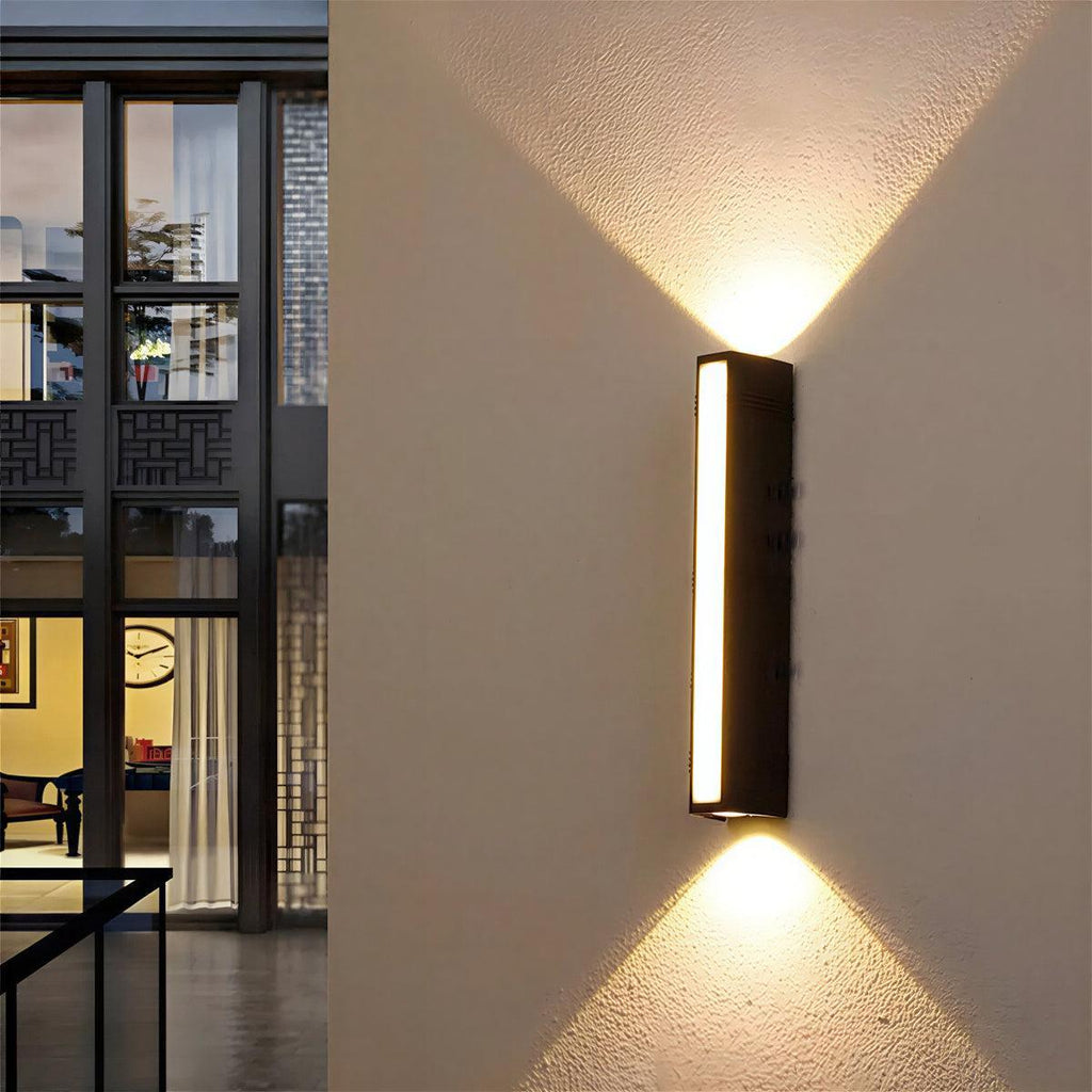 Modern Outdoor Wall Lamp Light With Front And Up And Down Lighting Effect For Exterior Walls