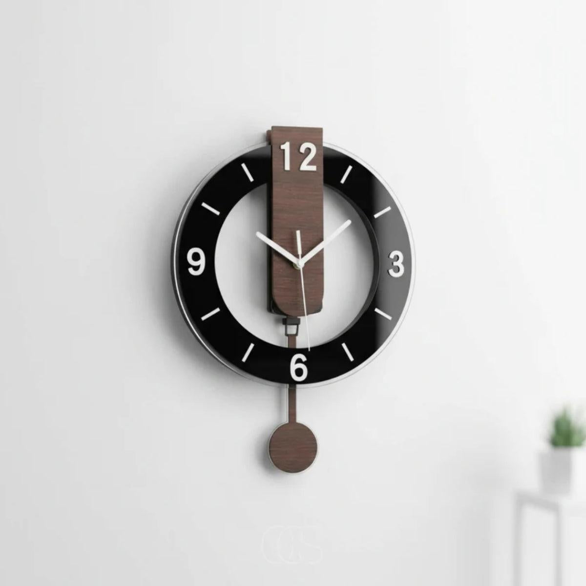 Modern Pendulum Wall Clock for Living Room Decor