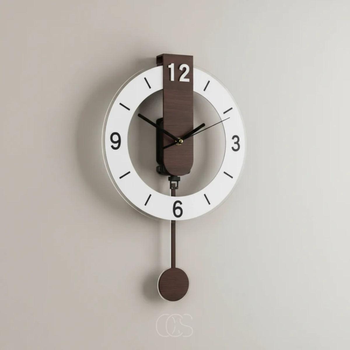 Modern Pendulum Wall Clock for Living Room Decor