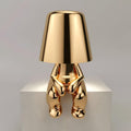 Modern Person Table Lamp With Cordless Rechargeable Touch Dimming Design