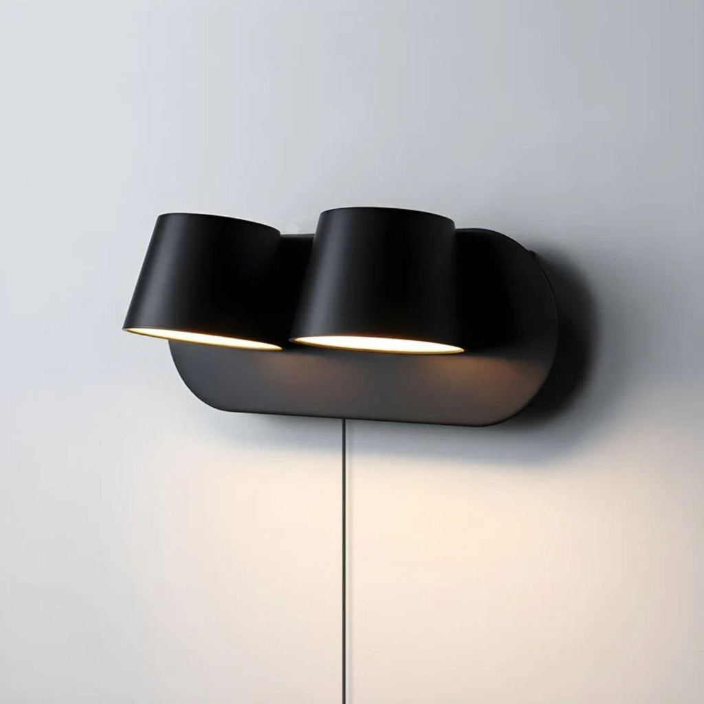 Modern Plug In Wall Sconce Light With Adjustable Light