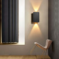 Modern Rectangular Wall Sconce Light With Dual Up Down Beam Lighting