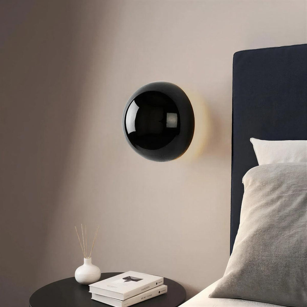 Modern Round Orb Wall Light Sconce Lighting Fixtures With Internal Light