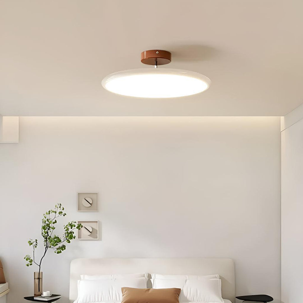Modern Semi Flush Mount Ceiling Light Fixture With Adjustable Angle Design