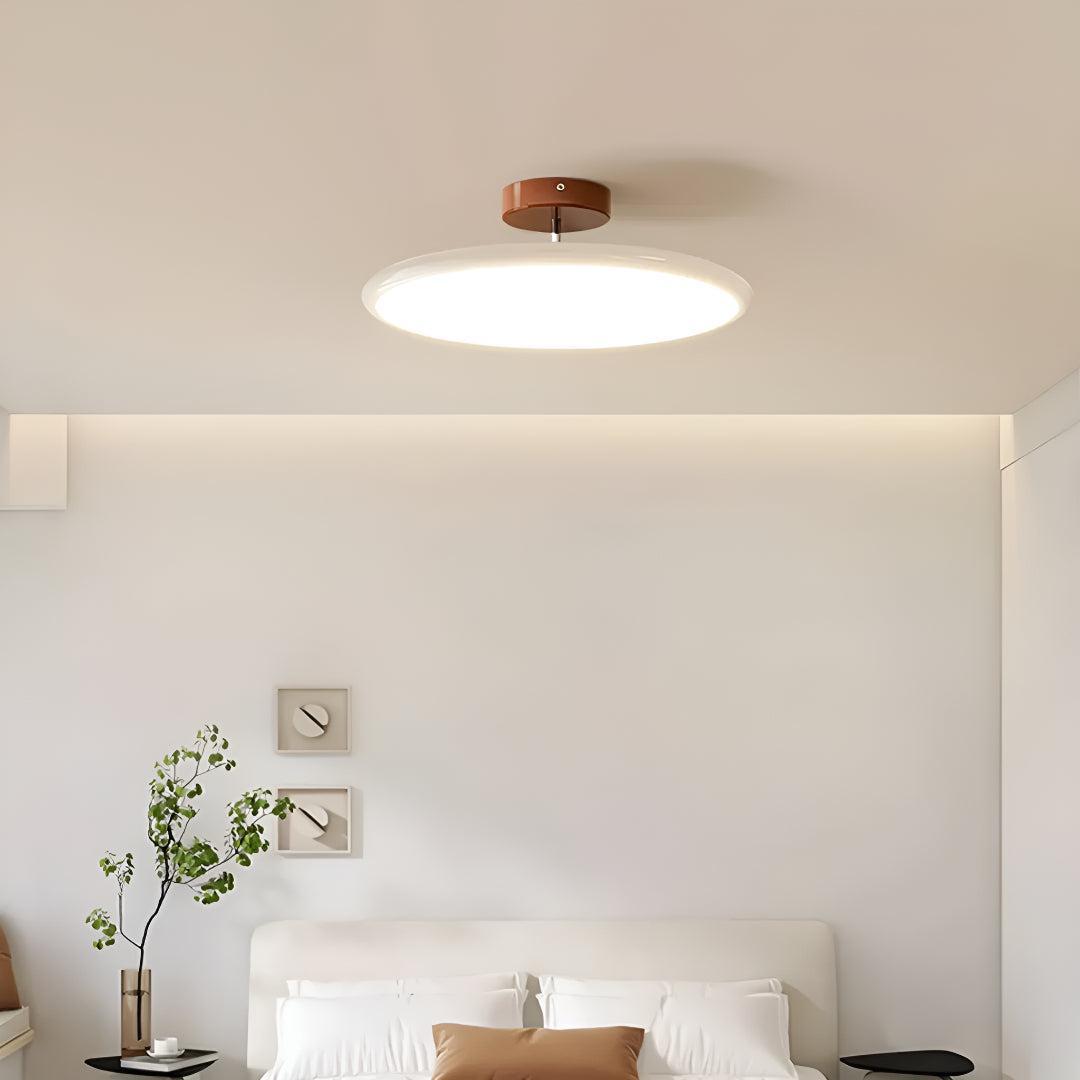 Modern Semi Flush Mount Ceiling Light Fixture With Adjustable Angle Design