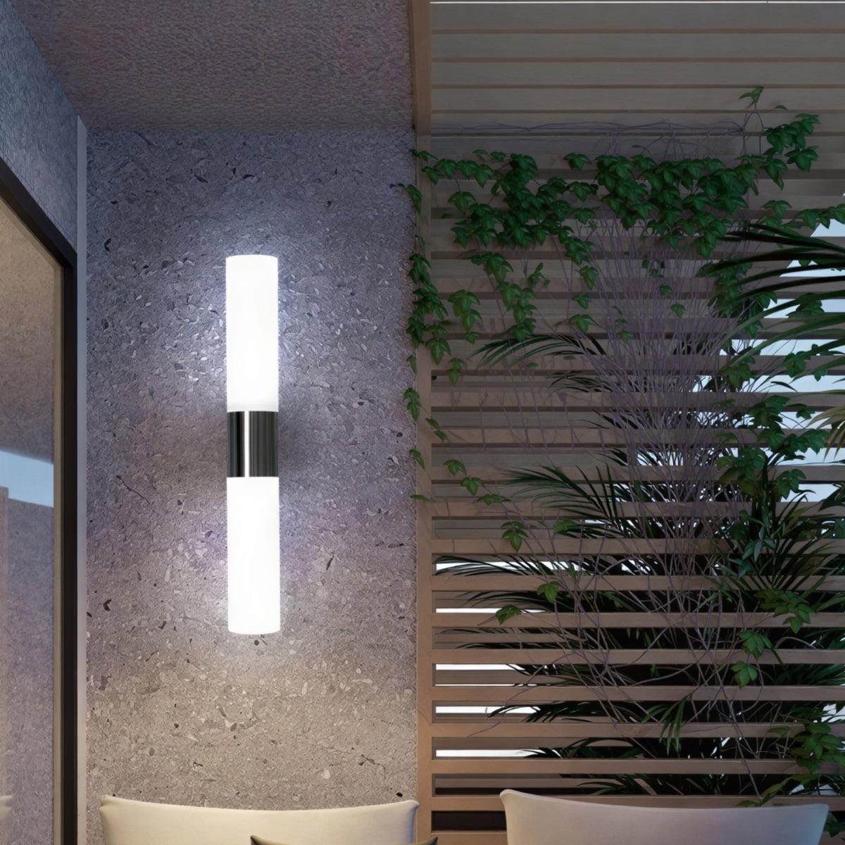 Modern Sleek Double Headed Wall Sconce Light with Dual Up Down Design