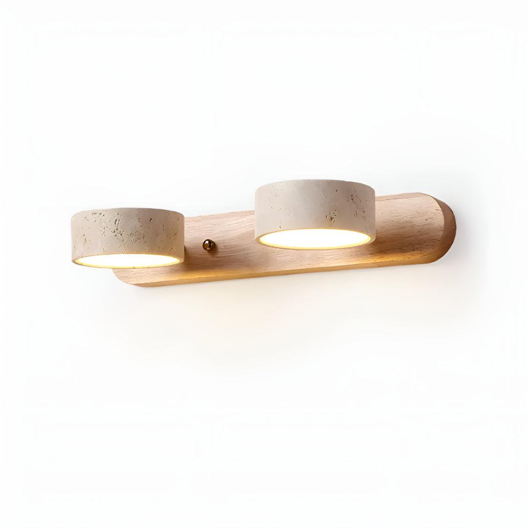 Modern Travertine Styled Wall Sconce Light Fixture For Above Mirror