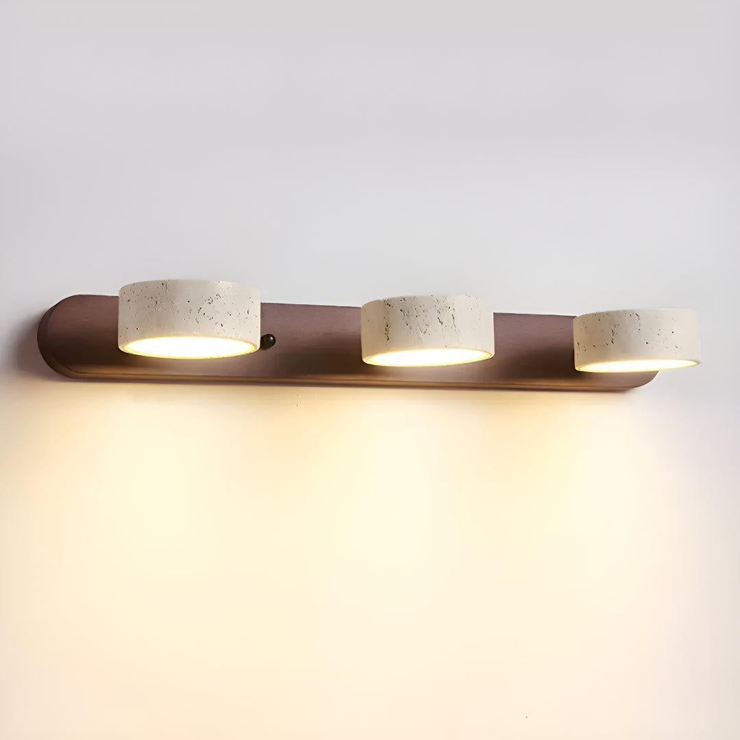 Modern Travertine Styled Wall Sconce Light Fixture For Above Mirror