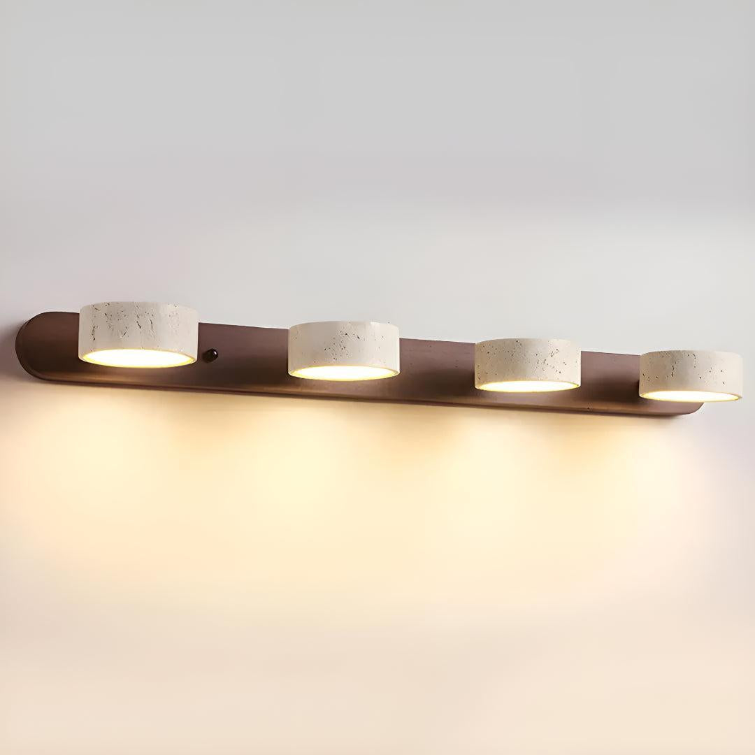 Modern Travertine Styled Wall Sconce Light Fixture For Above Mirror