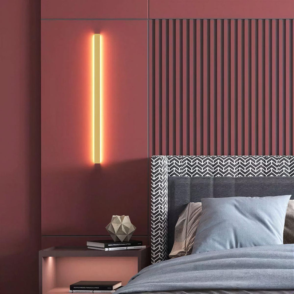 Modern Vertical And Horizontal Bar Wall Sconce Light With Ambient Lighting