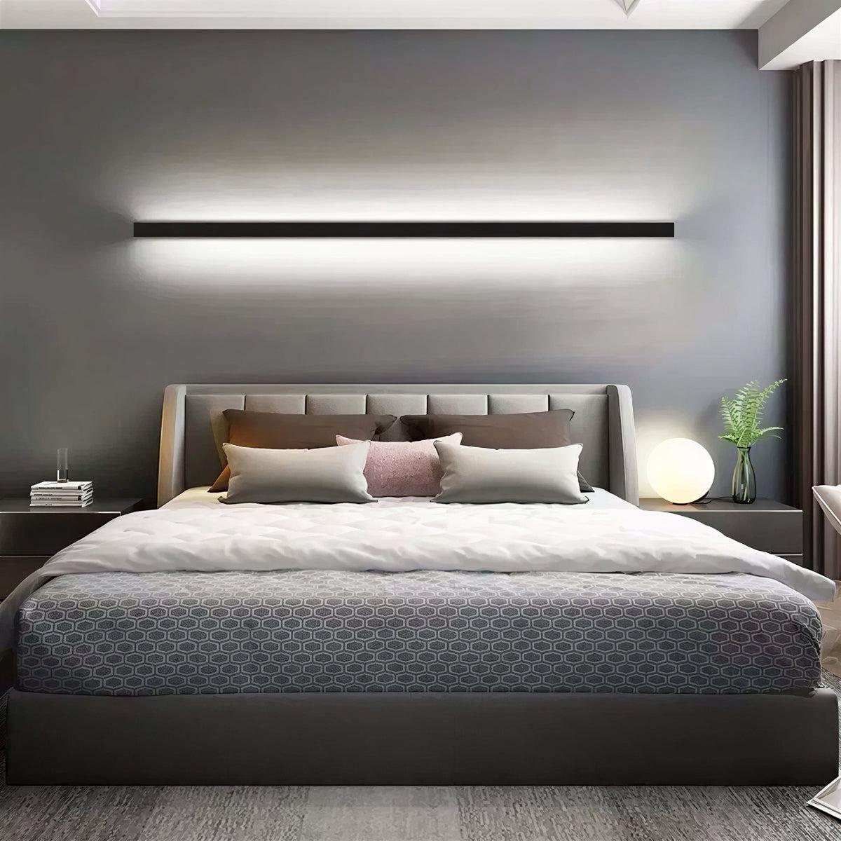 Modern Vertical And Horizontal Bar Wall Sconce Light With Ambient Lighting