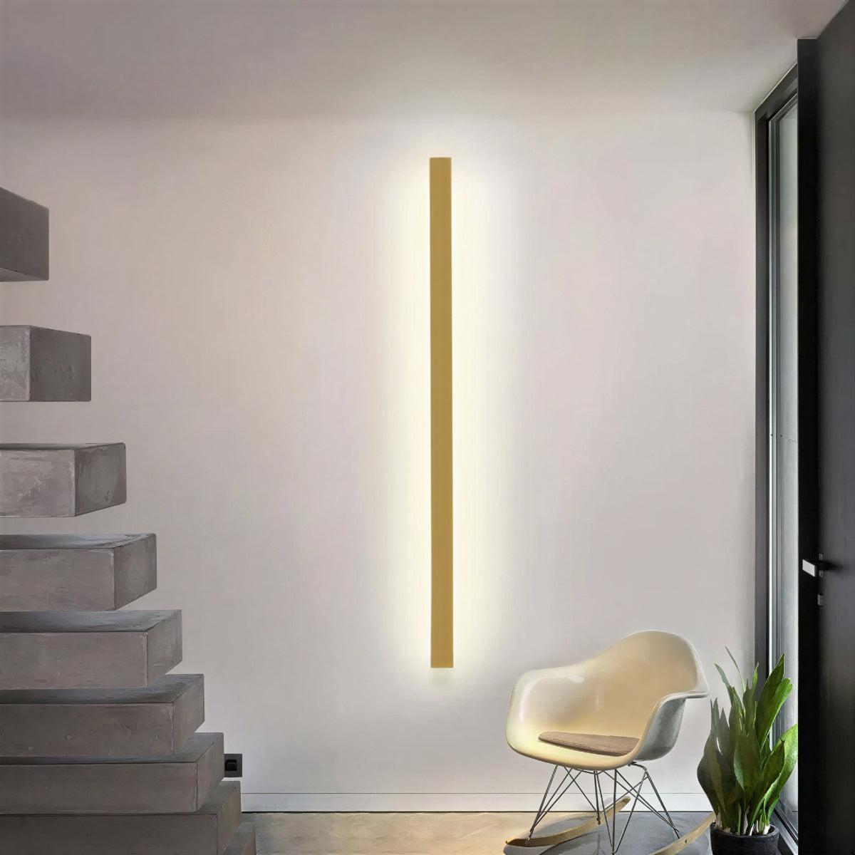 Modern Vertical And Horizontal Bar Wall Sconce Light With Ambient Lighting