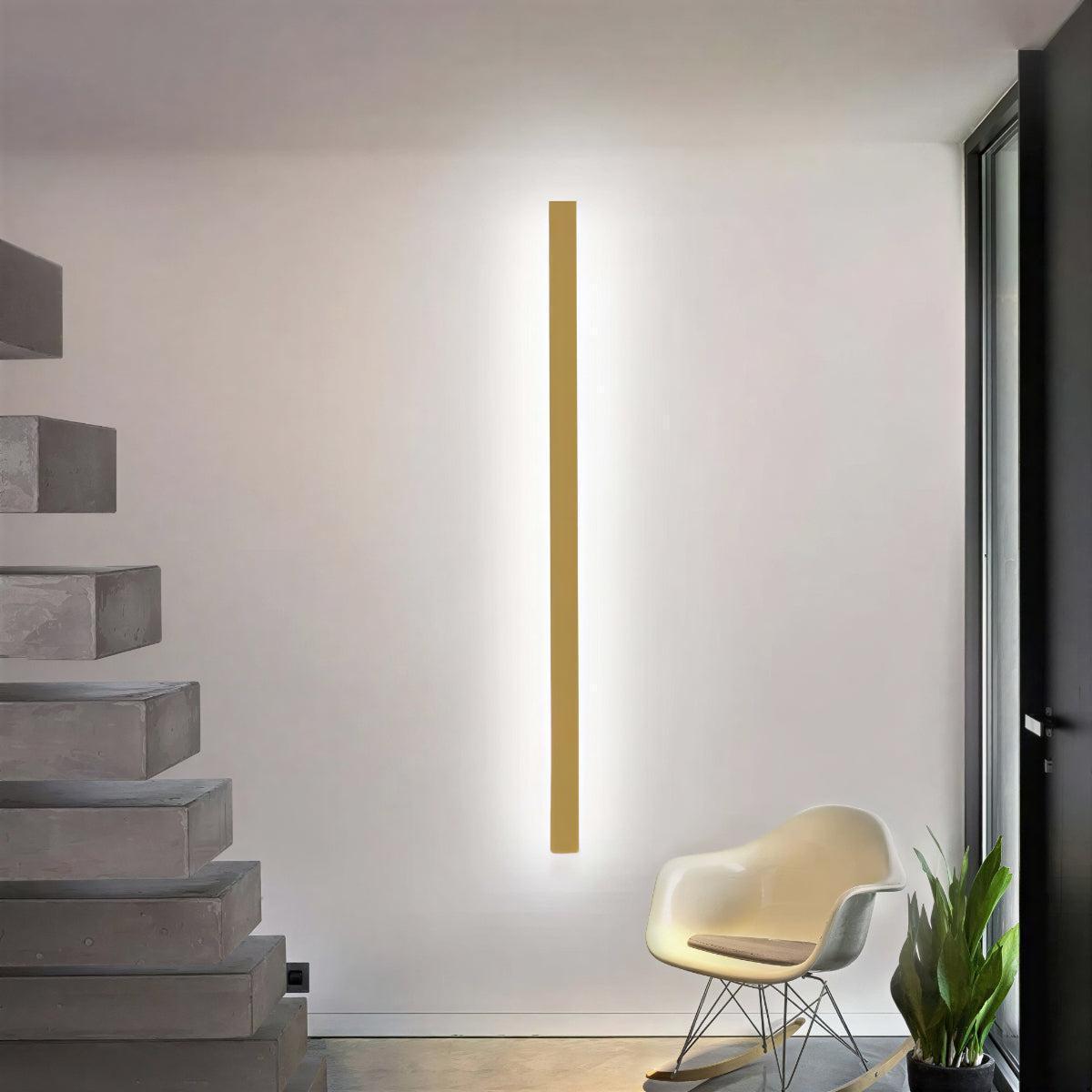 Modern Vertical And Horizontal Bar Wall Sconce Light With Ambient Lighting