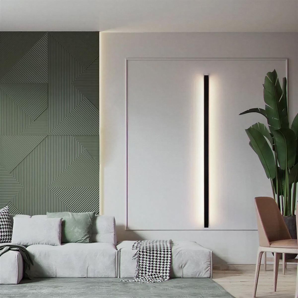 Modern Vertical And Horizontal Bar Wall Sconce Light With Ambient Lighting