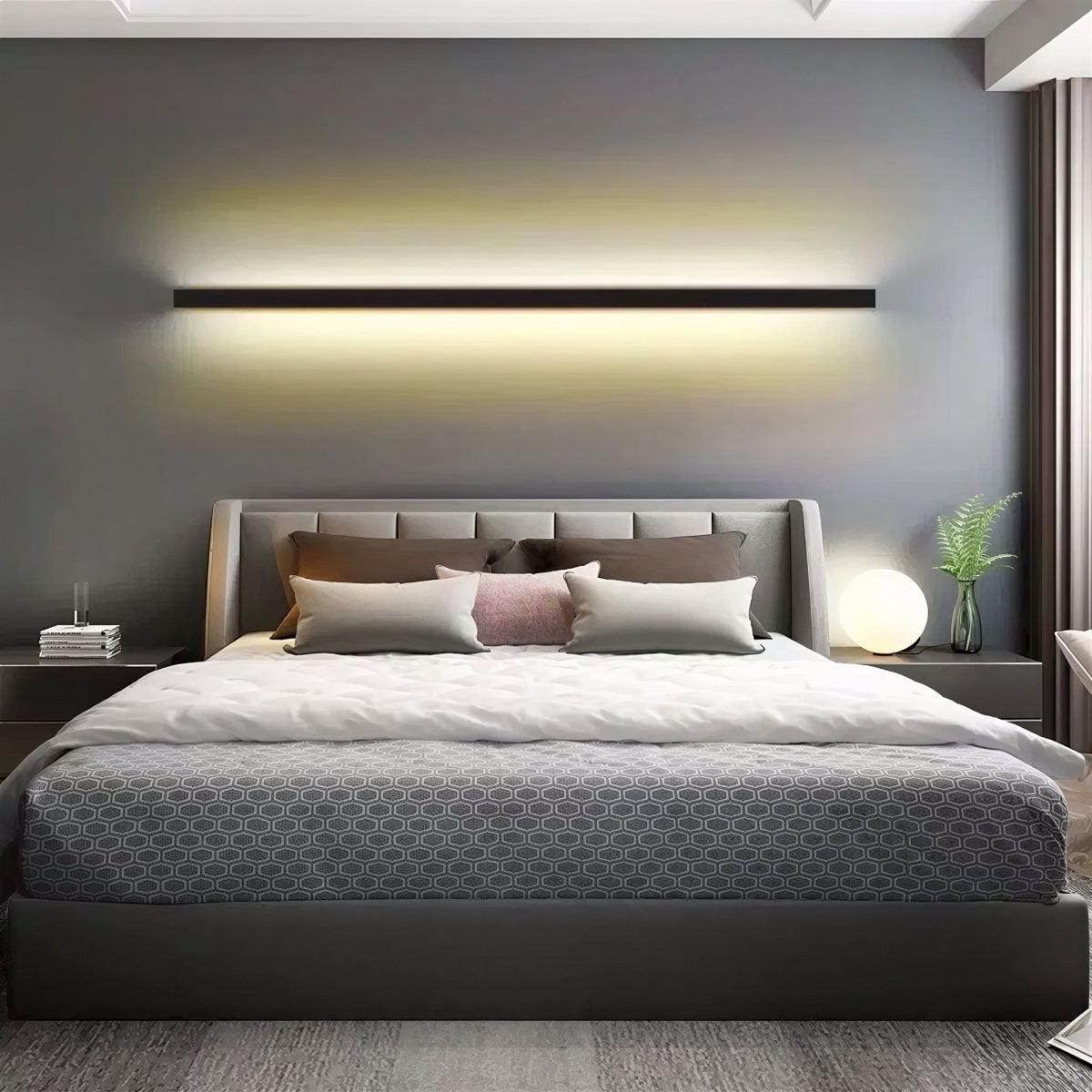Modern Vertical And Horizontal Bar Wall Sconce Light With Ambient Lighting