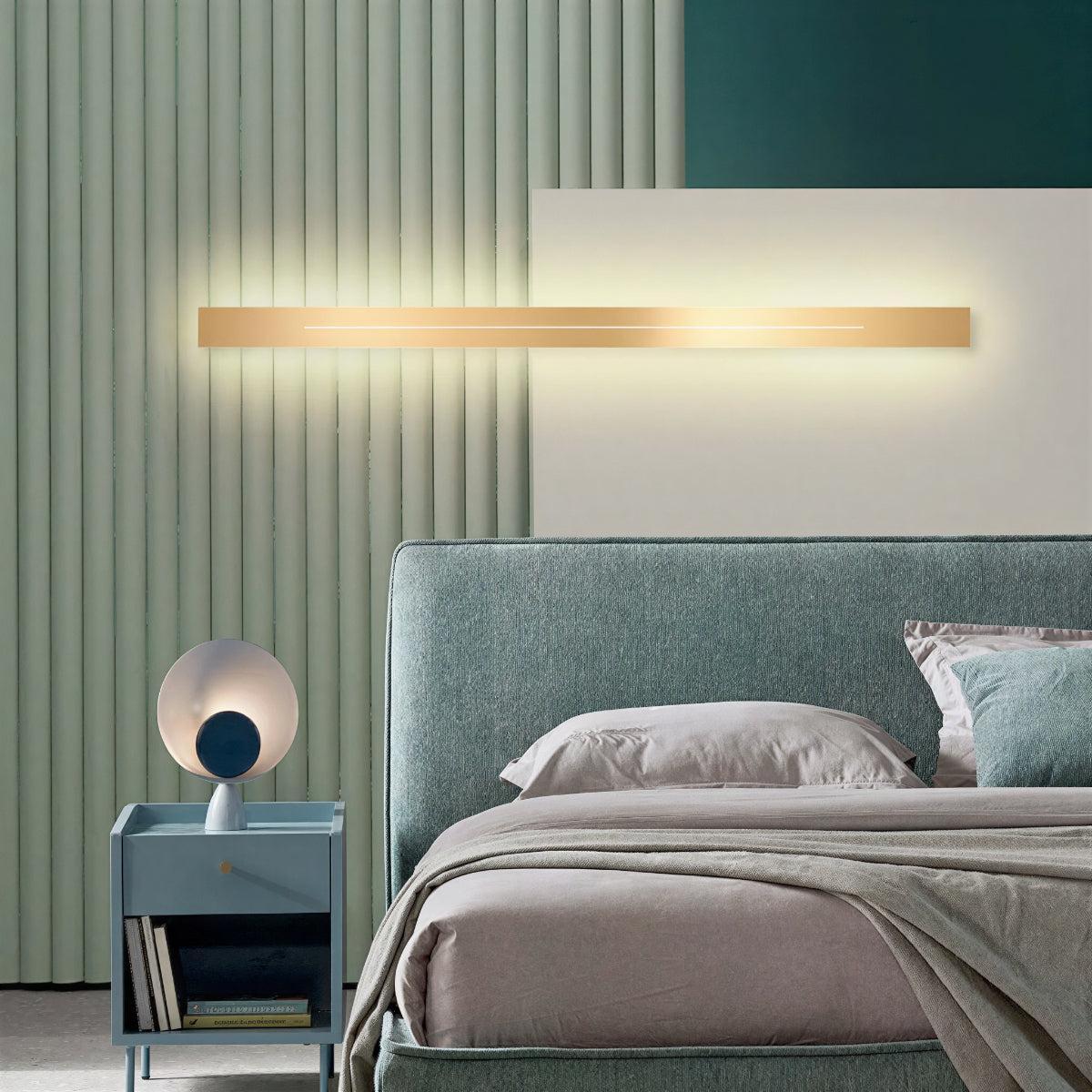 Modern Vertical And Linear Bar Wall Light With Ambient Lighting