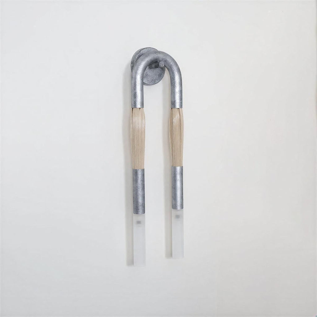 Modern Wall Light Sconce With Double Head Etched Glass