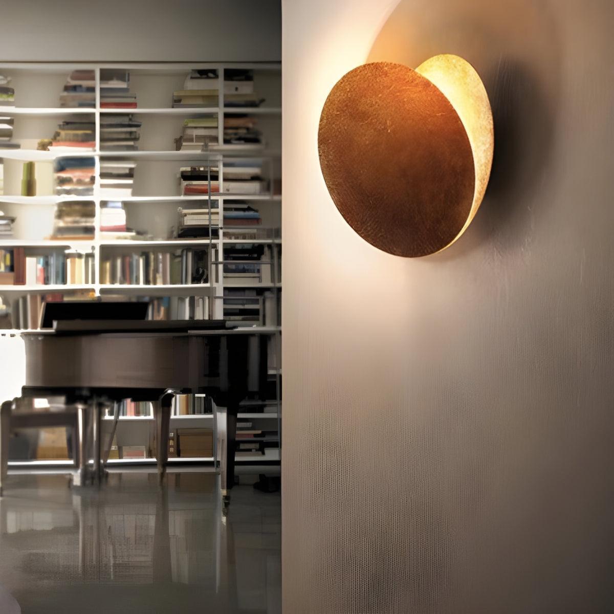 Modern Wall Light With Adjustable Rotating Eclipse Effect