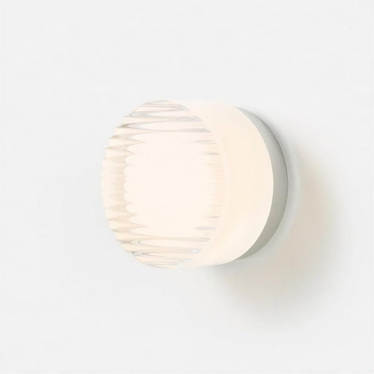 Modern Wall Sconce Light With Grated Design And Ambient Glow