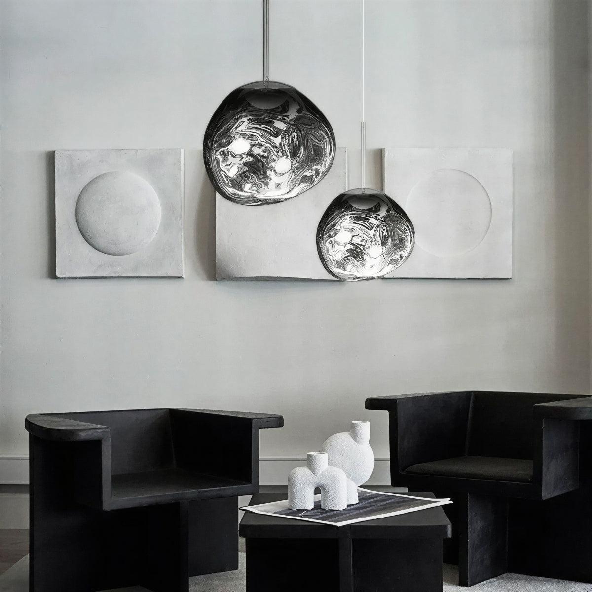 Molten Lava Styled Hanging Pendant Light