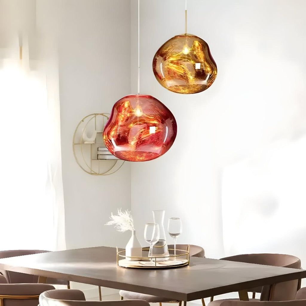 Molten Lava Styled Hanging Pendant Light