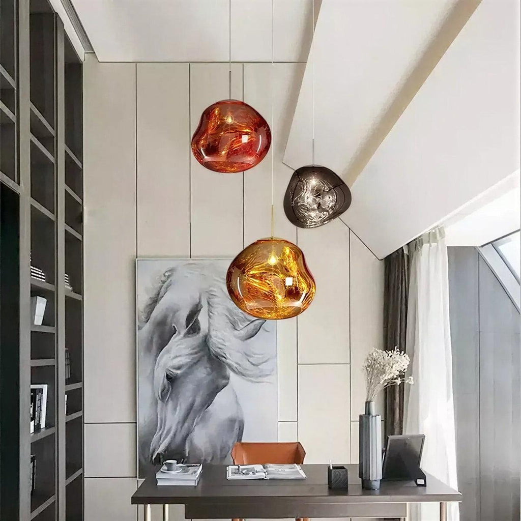 Molten Lava Styled Hanging Pendant Light