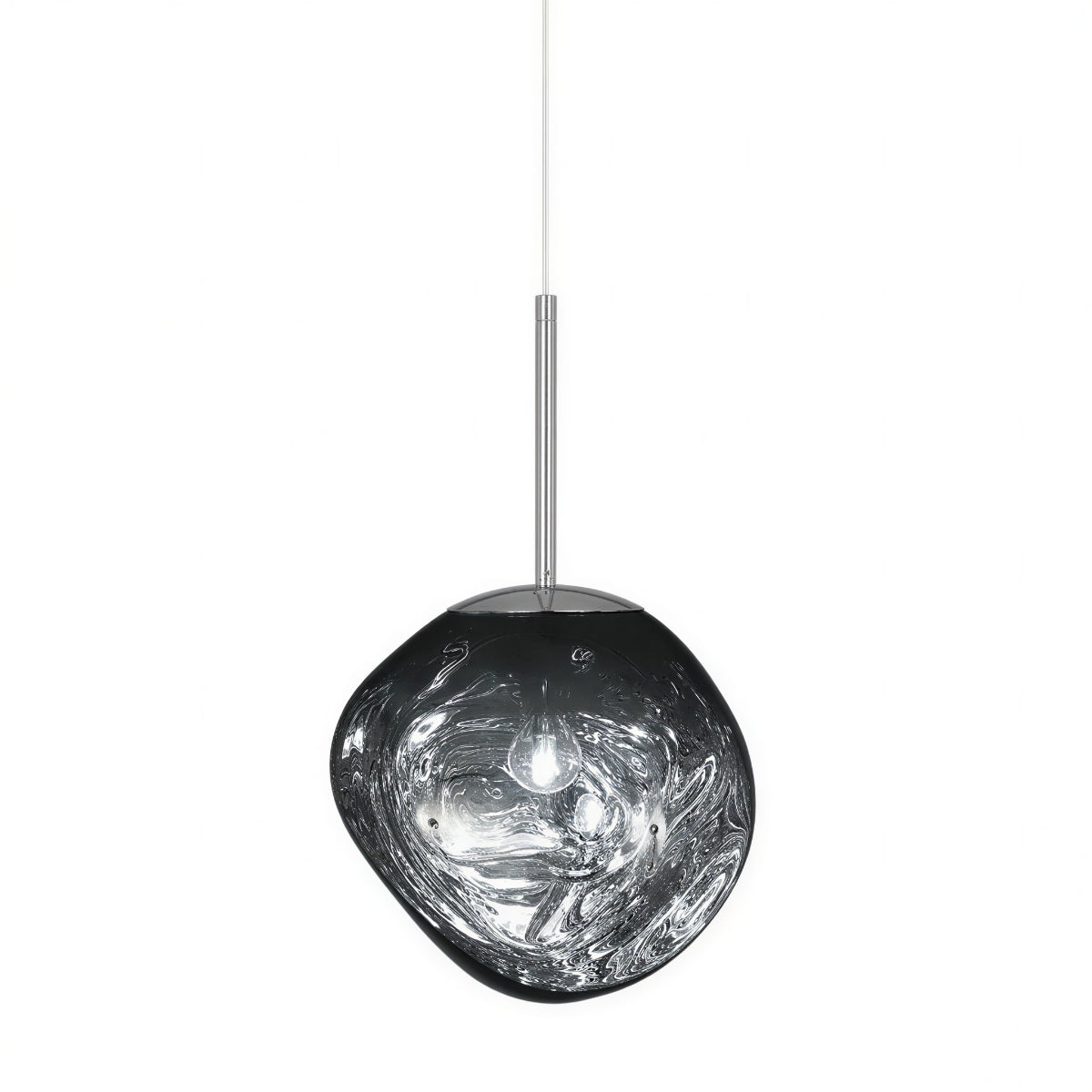 Molten Lava Styled Pendant Light With Adjustable Hanging Ceiling Fixture