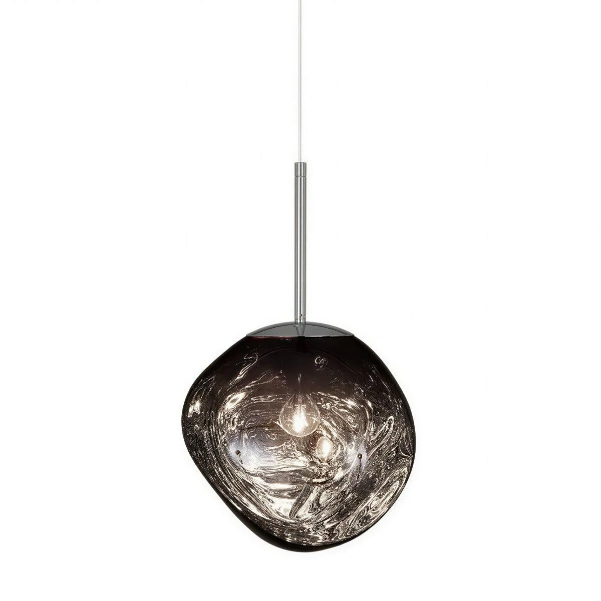 Molten Lava Styled Pendant Light With Adjustable Hanging Ceiling Fixture