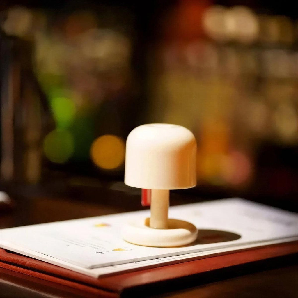 Mushroom Retro Styled Cordless Battery Operated Table Lamp With Touch Control