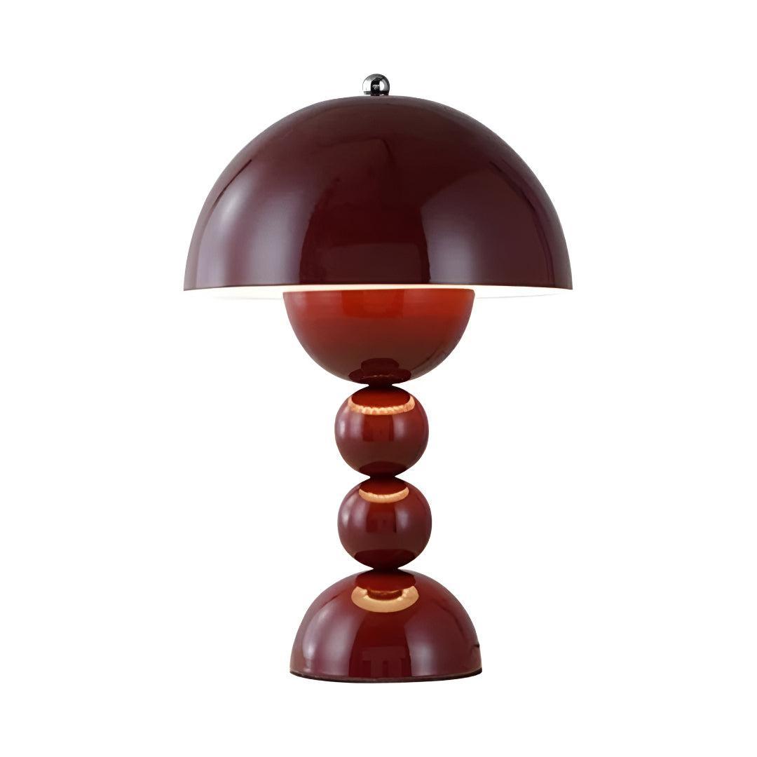 Mushroom Styled Portable Cordless Table Lamp With Minimalist Rechargeable Lighting