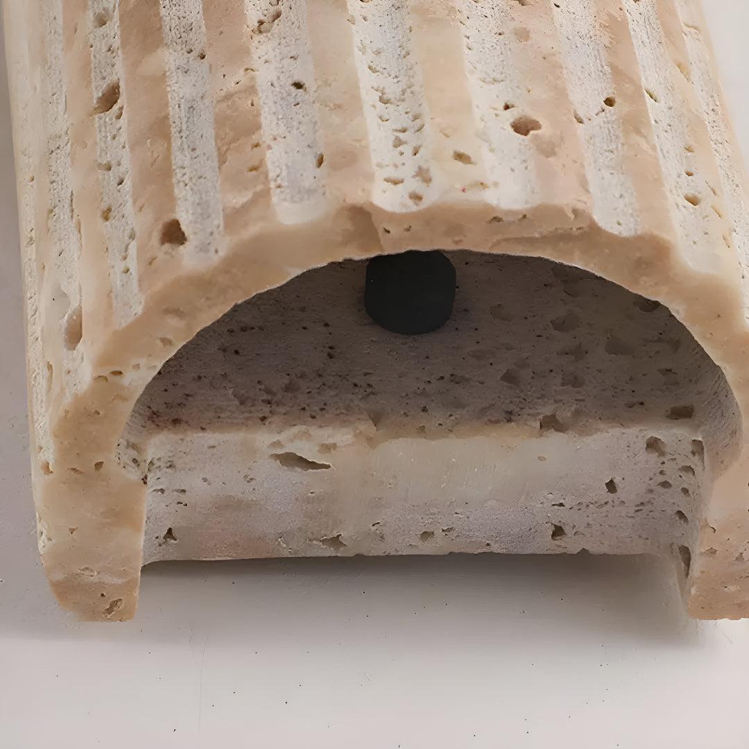 Natural Stone Wall Sconce Light Fixtures With Atmospheric Illumination
