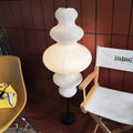 Noguchi Styled Standing Floor Lamp With Sculptural Tiered Lighting