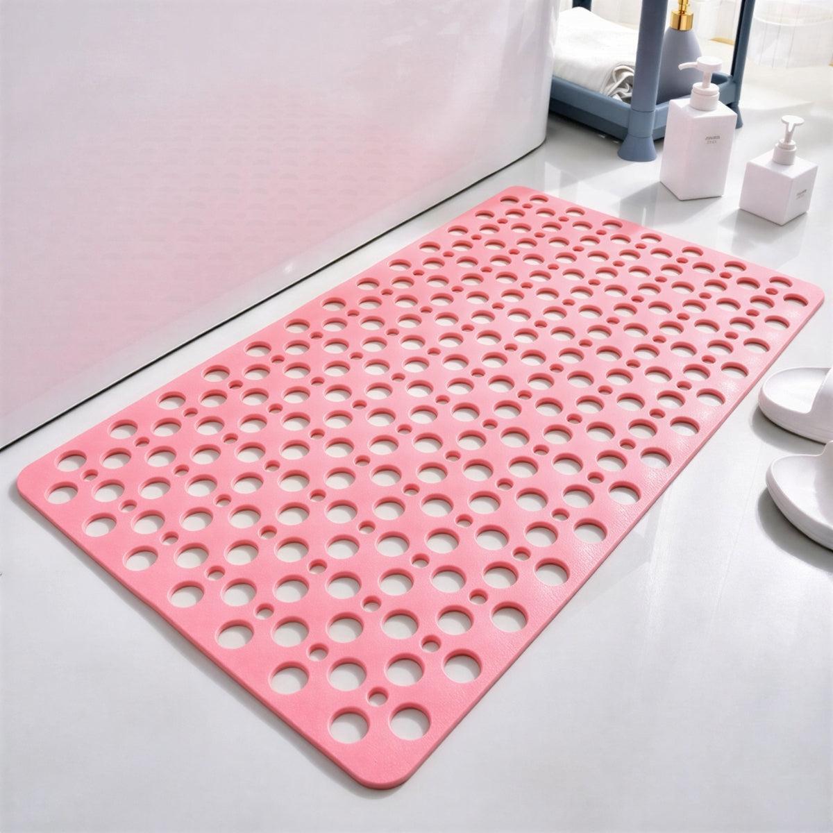 Non Slip Bathtub Shower Mat With Suction Cup Drainage