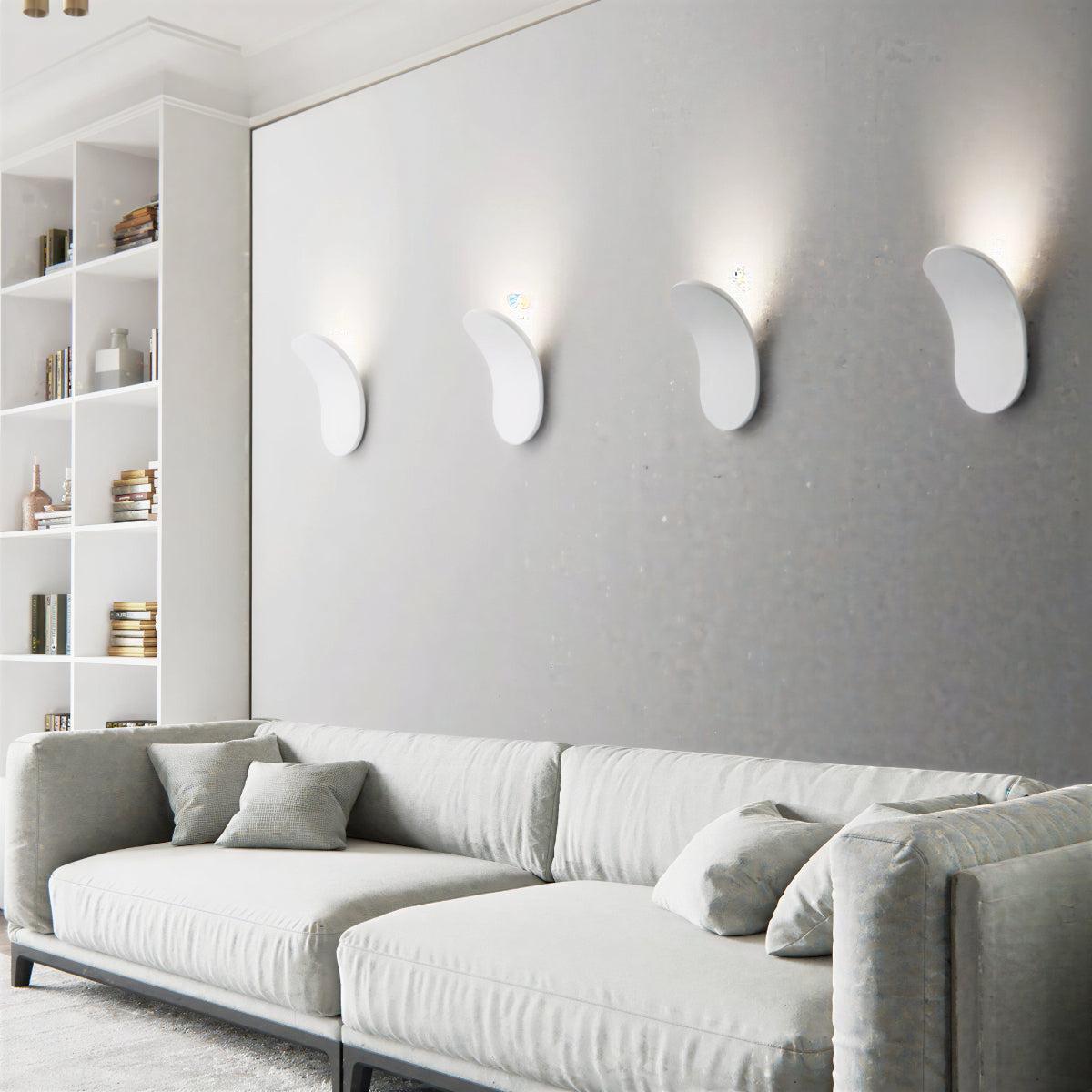 Nordic Curved Sculptural Wall Sconce Light With Ambient Wall Lighting