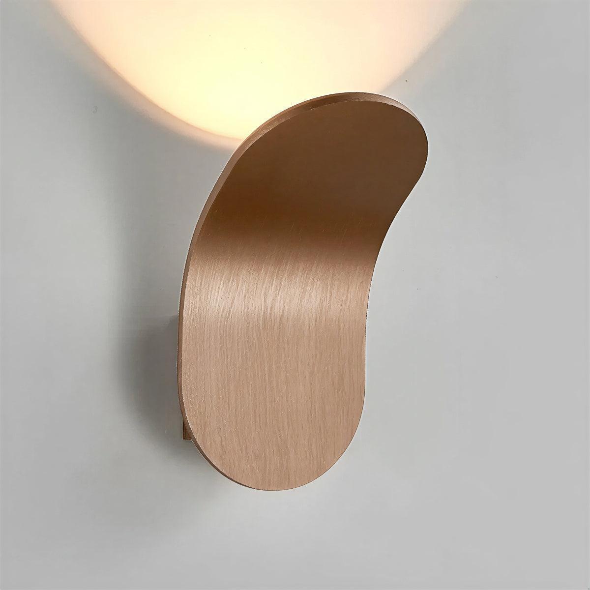 Nordic Curved Sculptural Wall Sconce Light With Ambient Wall Lighting
