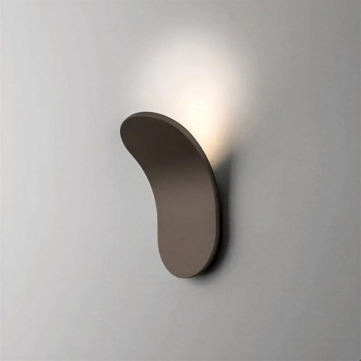 Nordic Curved Sculptural Wall Sconce Light With Ambient Wall Lighting