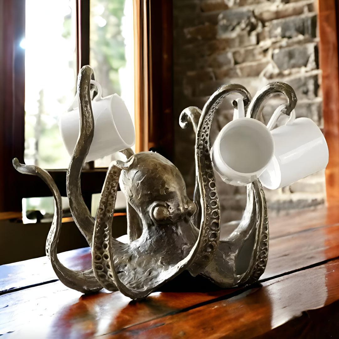 Octopus Styled Coffee Cup Holder For Countertop Centrepiece