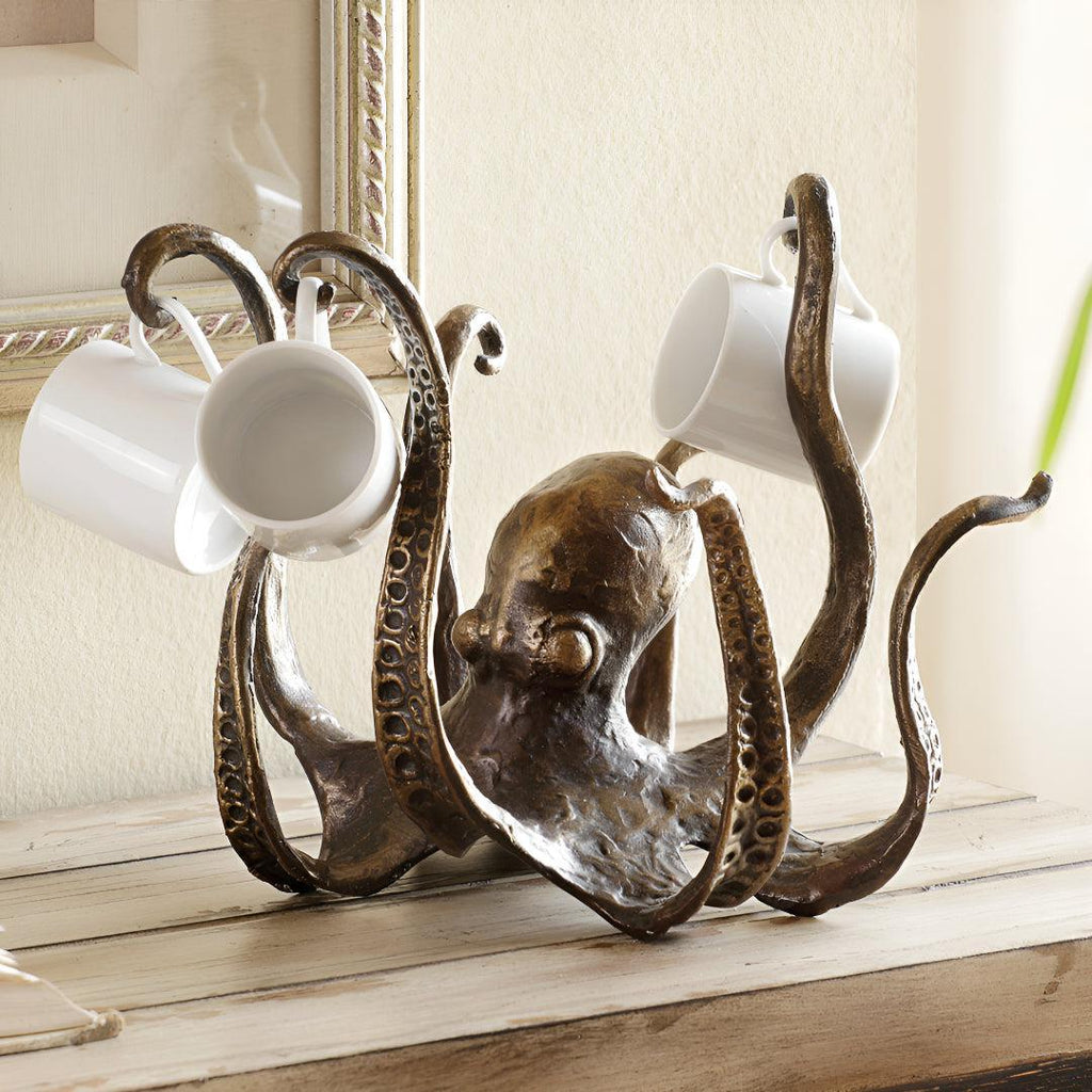 Octopus Styled Coffee Cup Holder For Countertop Centrepiece