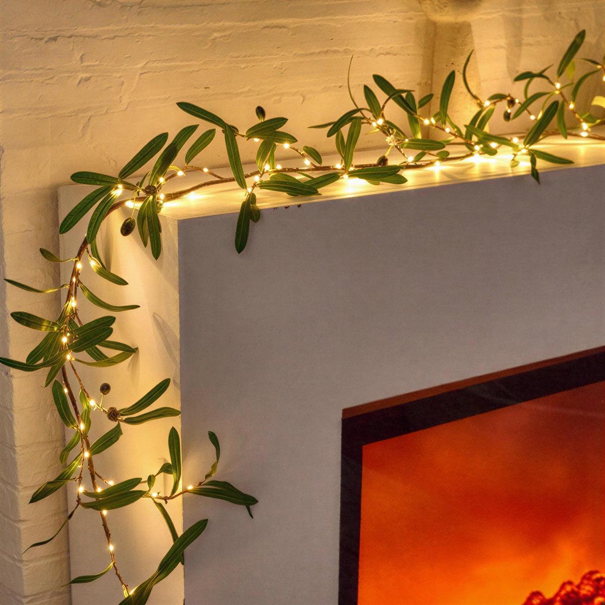 Olive Branch Garland Fairy Lights