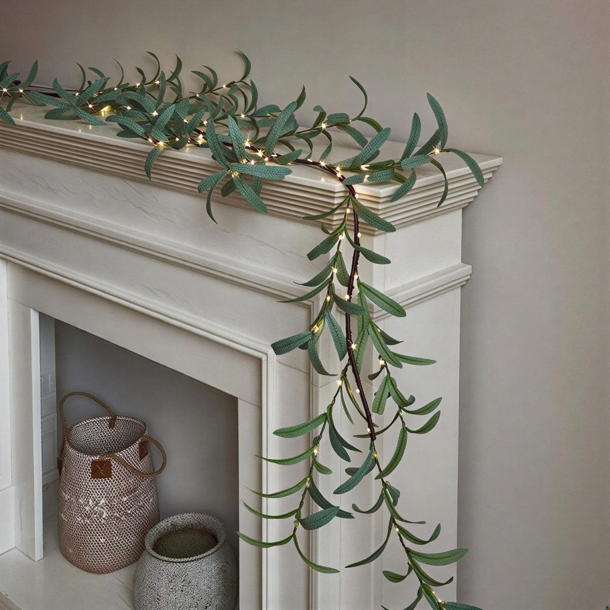 Olive Branch Garland Fairy Lights