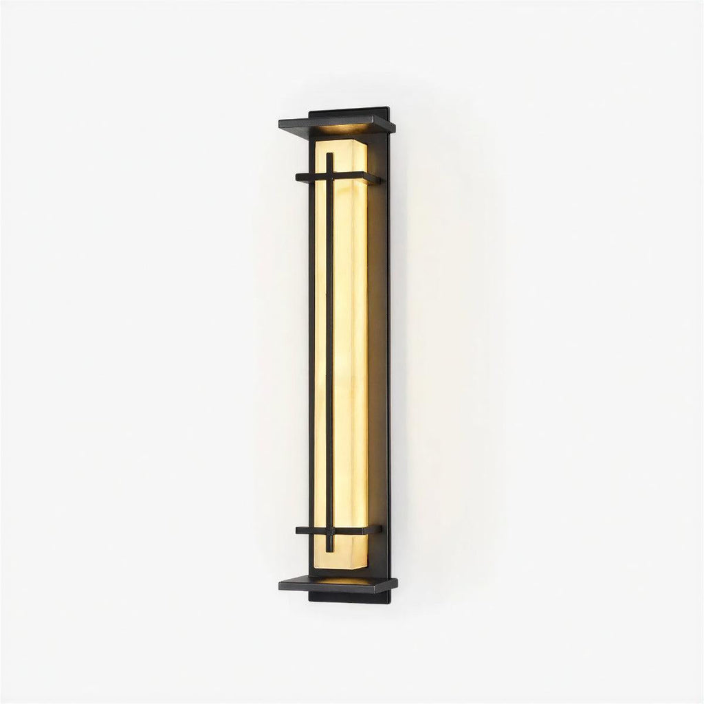 Outdoor Alabaster Diffused Wall Light Lantern For Outdoor Exterior Areas