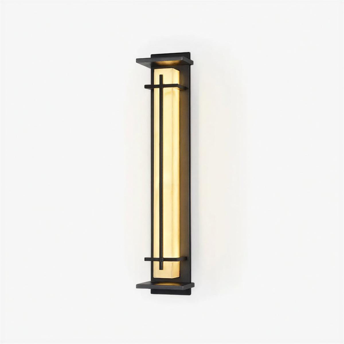 Outdoor Alabaster Diffused Wall Light Lantern For Outdoor Exterior Areas