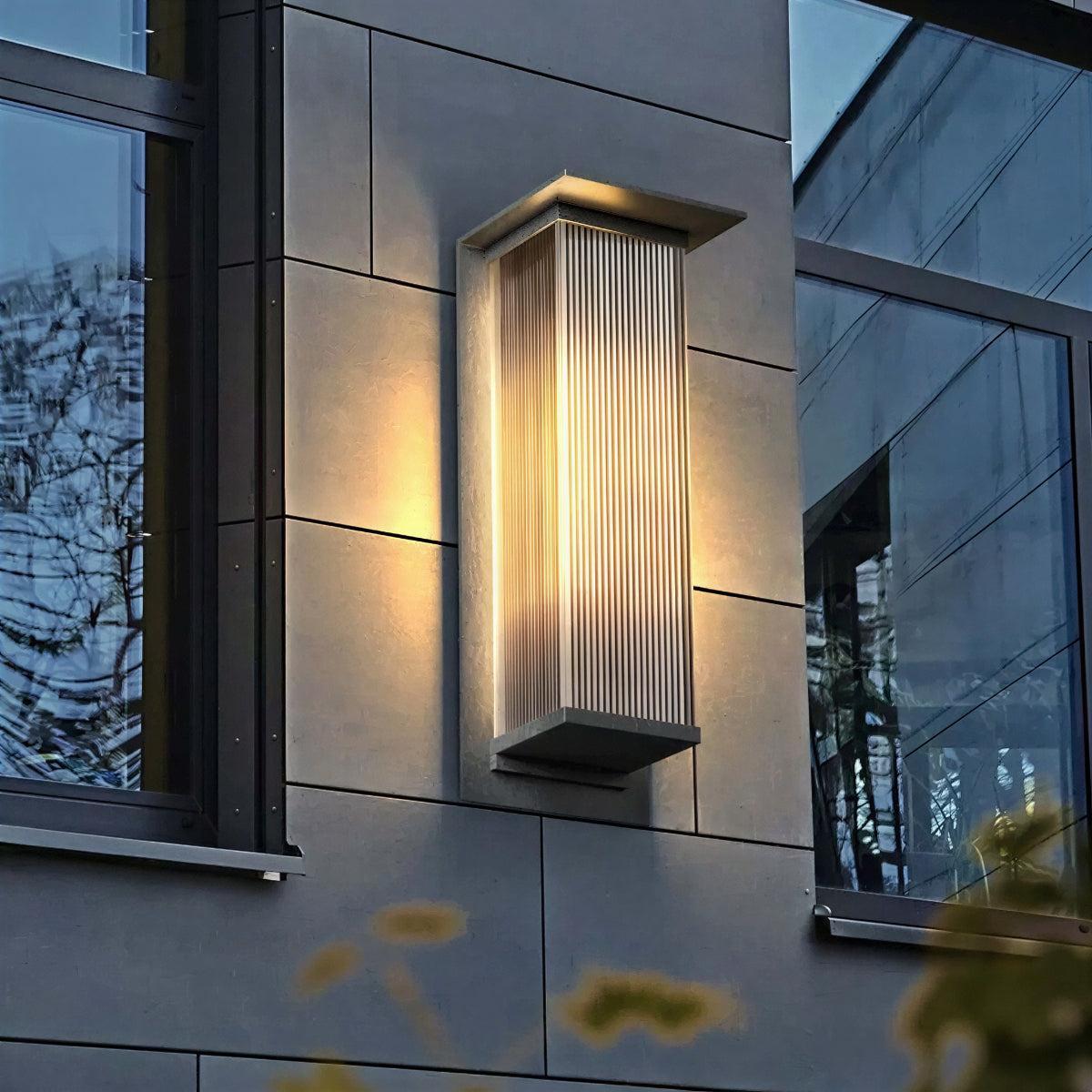 Outdoor Exterior Rectangular Box Wall Light Lantern