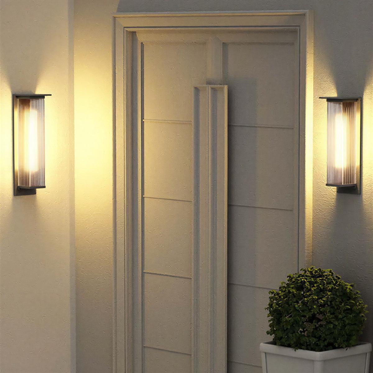 Outdoor Exterior Rectangular Box Wall Light Lantern