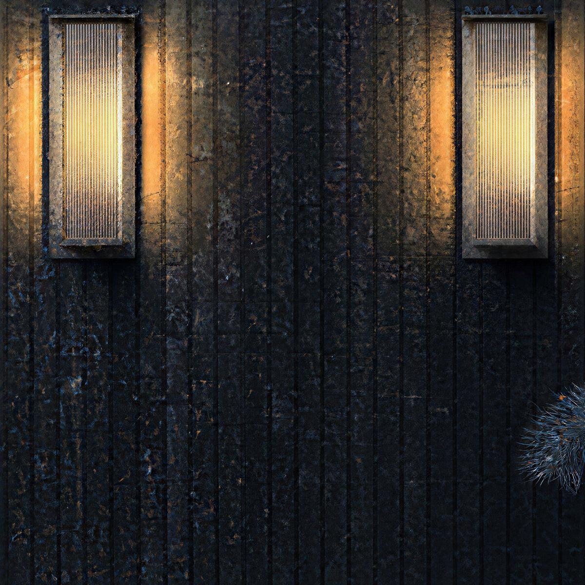 Outdoor Exterior Rectangular Box Wall Light Lantern