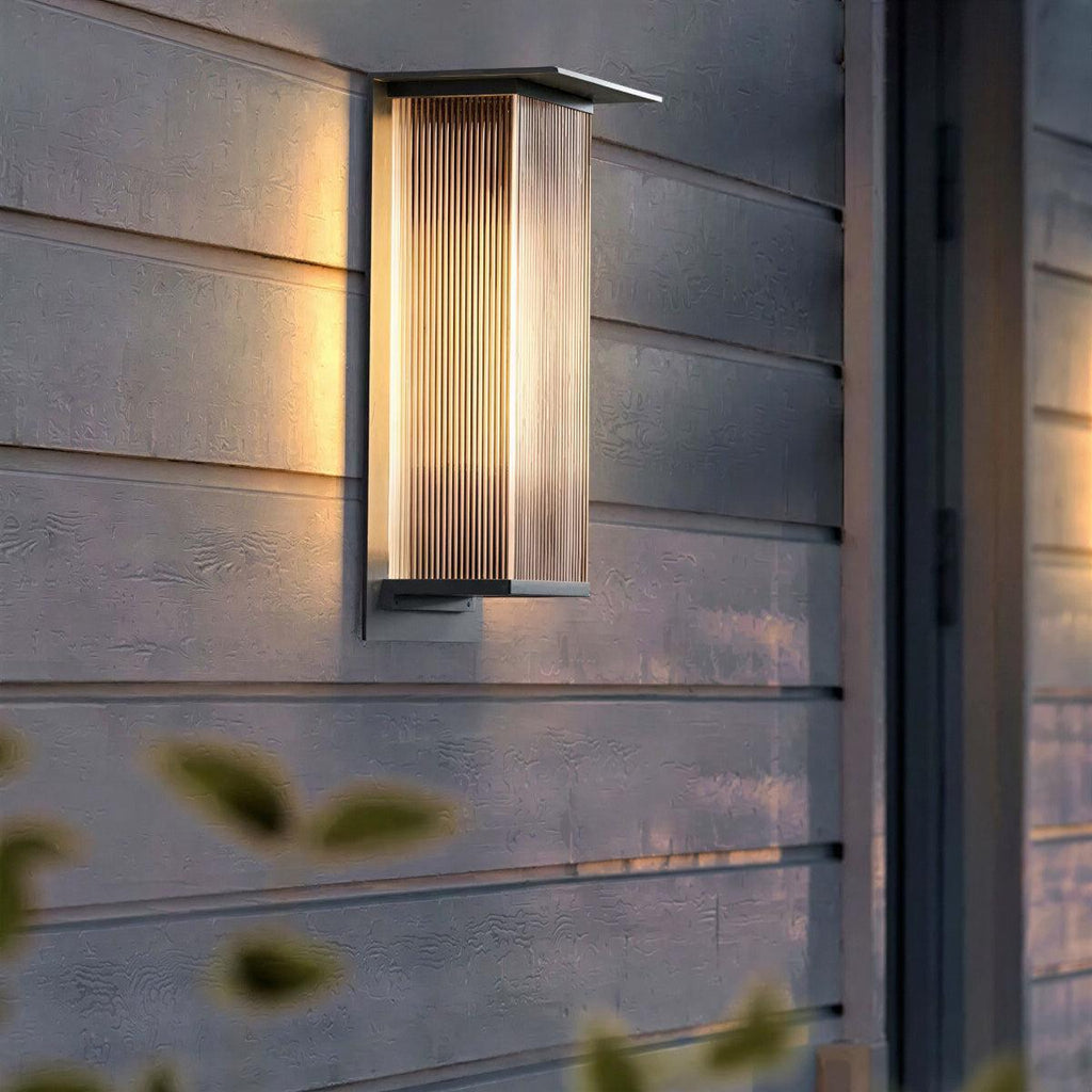 Outdoor Exterior Rectangular Box Wall Light Lantern